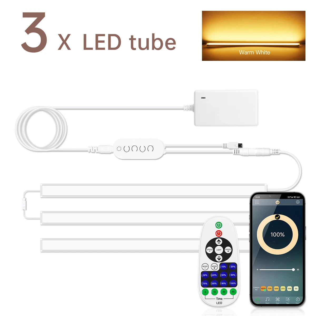 LED Bar Light Efficient Heat Dimmable