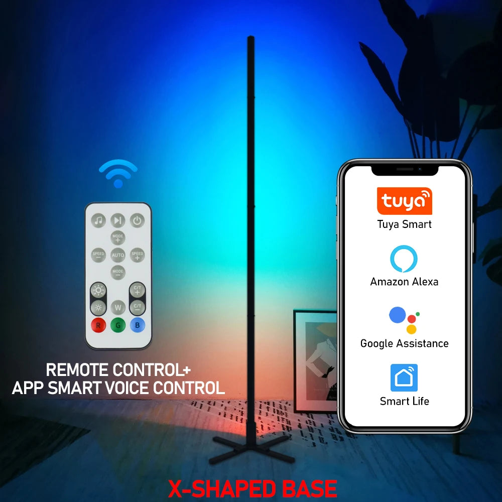 Upgrade 145/180CM Smart Floor Lamp RGBIC Tuya