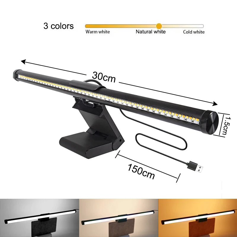 RGB Stepless Dimming Eye Protection LED Monitor Light Bar