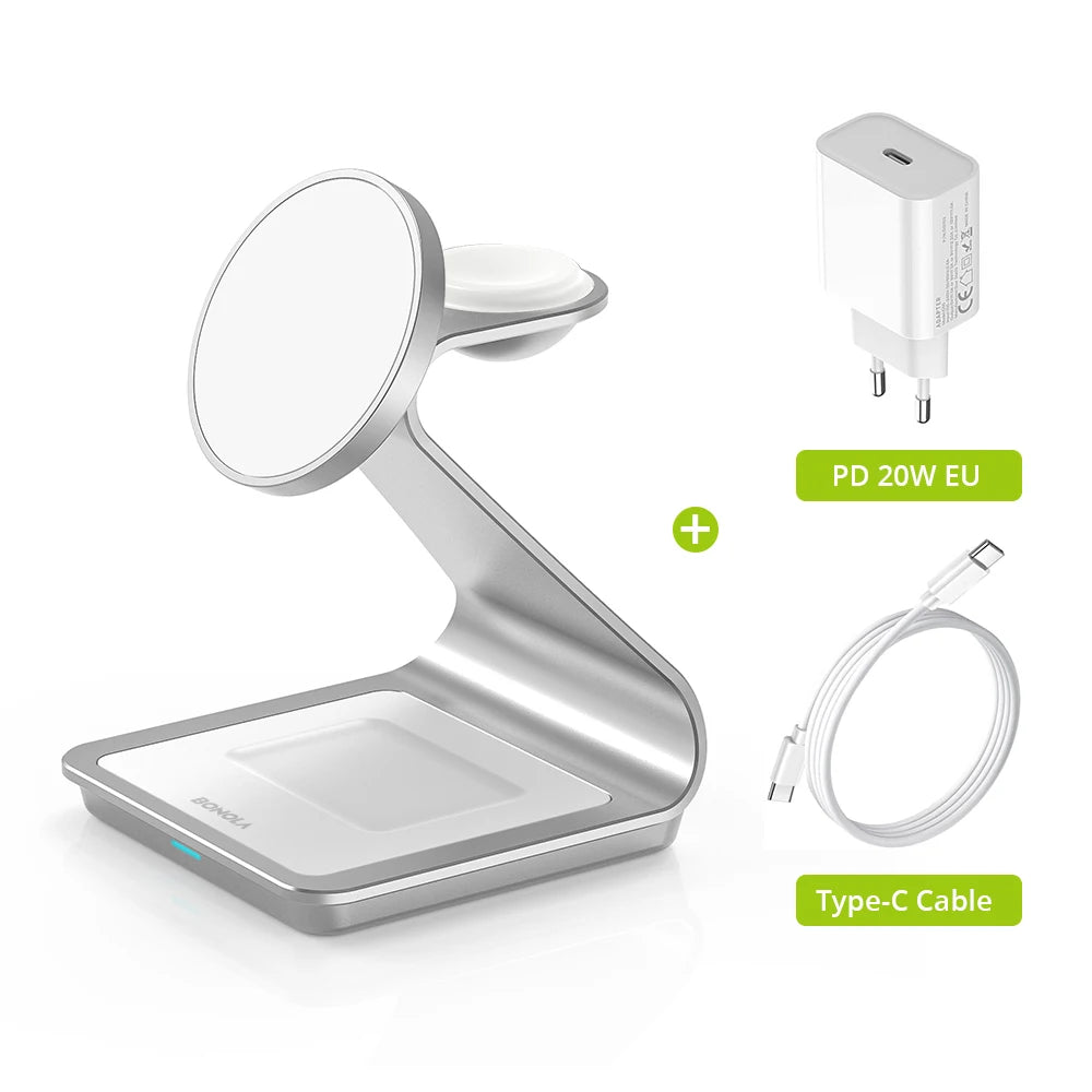 Bonola Magnetic 3 in 1 Wireless Charger