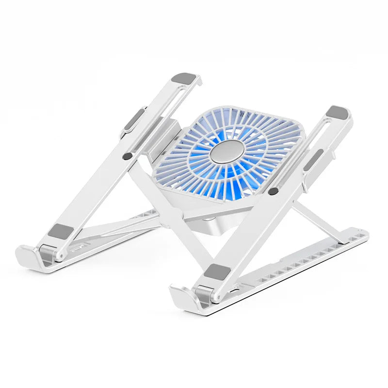 Foldable Laptop tablet Stand With Cooling Fan Heat Dissipation For Desktop MacBook