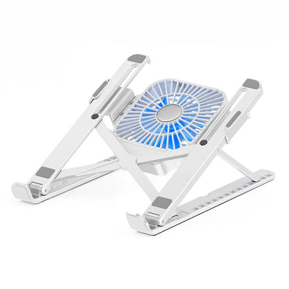 Foldable Laptop tablet Stand With Cooling Fan Heat Dissipation For Desktop MacBook
