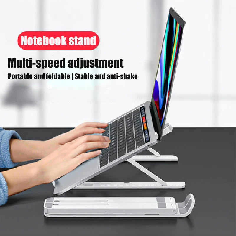 Foldable Laptop tablet Stand With Cooling Fan Heat Dissipation For Desktop MacBook
