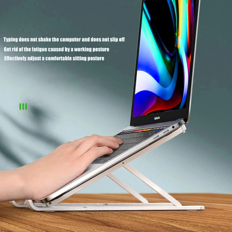 Foldable Laptop tablet Stand With Cooling Fan Heat Dissipation For Desktop MacBook