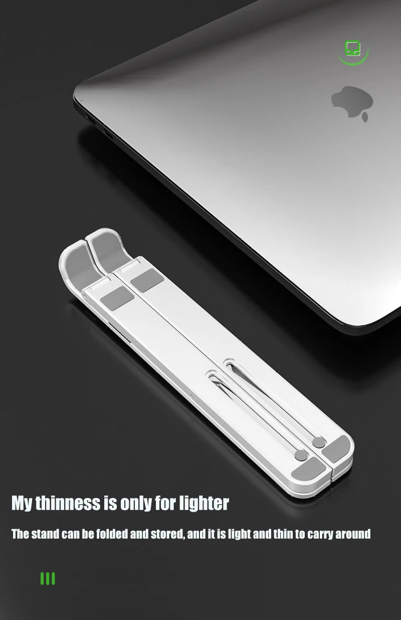 Foldable Laptop tablet Stand With Cooling Fan Heat Dissipation For Desktop MacBook