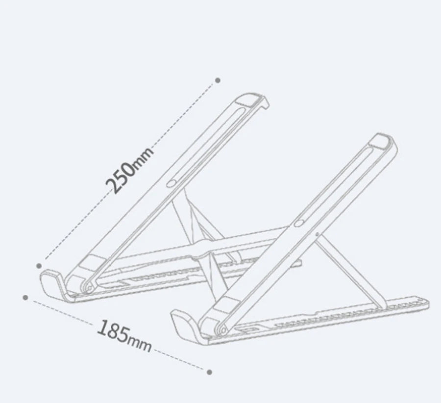 Foldable Laptop tablet Stand With Cooling Fan Heat Dissipation For Desktop MacBook