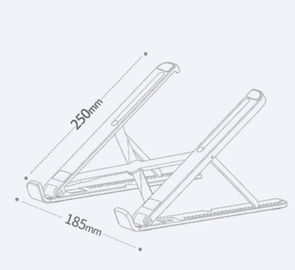 Foldable Laptop tablet Stand With Cooling Fan Heat Dissipation For Desktop MacBook