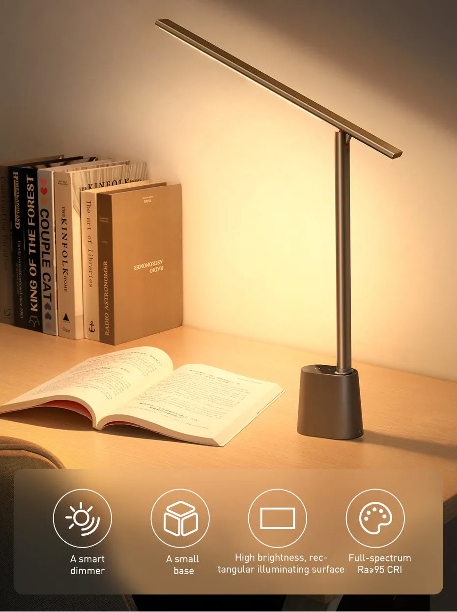 LED Desk Lamp Eye  Dimmable Office Light Foldable Table Lamp