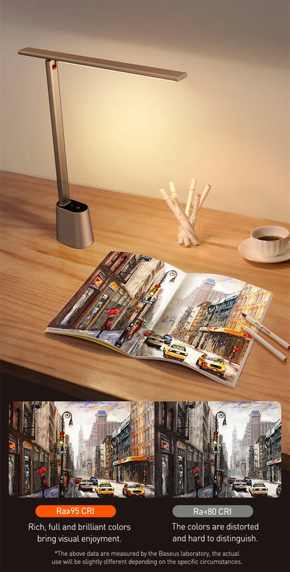 LED Desk Lamp Eye  Dimmable Office Light Foldable Table Lamp