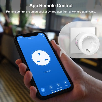 20A Tuya WiFi/ZigBee Smart Plug EU with Power Monitor