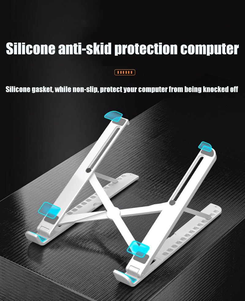 Foldable Laptop tablet Stand With Cooling Fan Heat Dissipation For Desktop MacBook