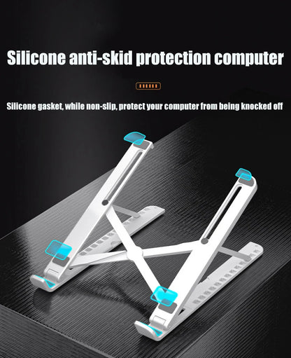 Foldable Laptop tablet Stand With Cooling Fan Heat Dissipation For Desktop MacBook