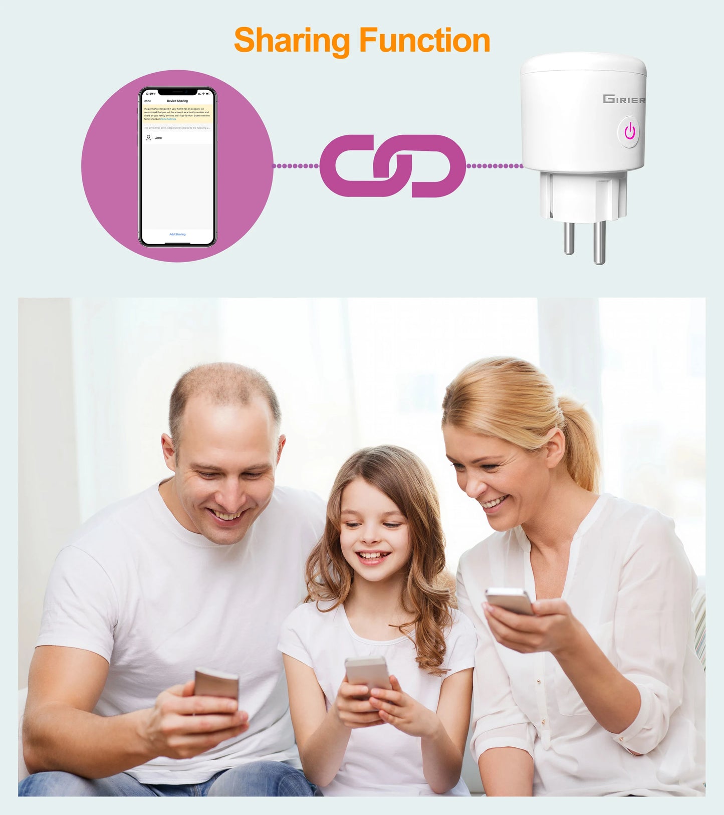 20A Tuya WiFi/ZigBee Smart Plug EU with Power Monitor