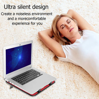 14 Inch Notebook Cooler Dual Fan USB Slim Stand Laptop Cooling Pad