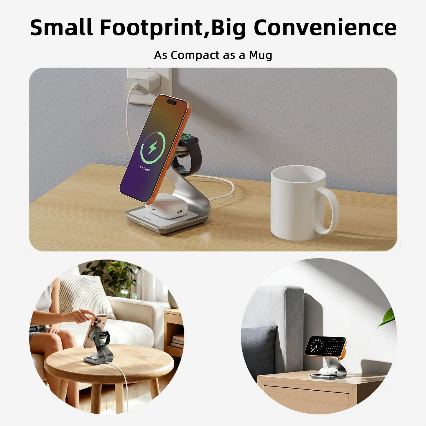 Bonola Magnetic 3 in 1 Wireless Charger