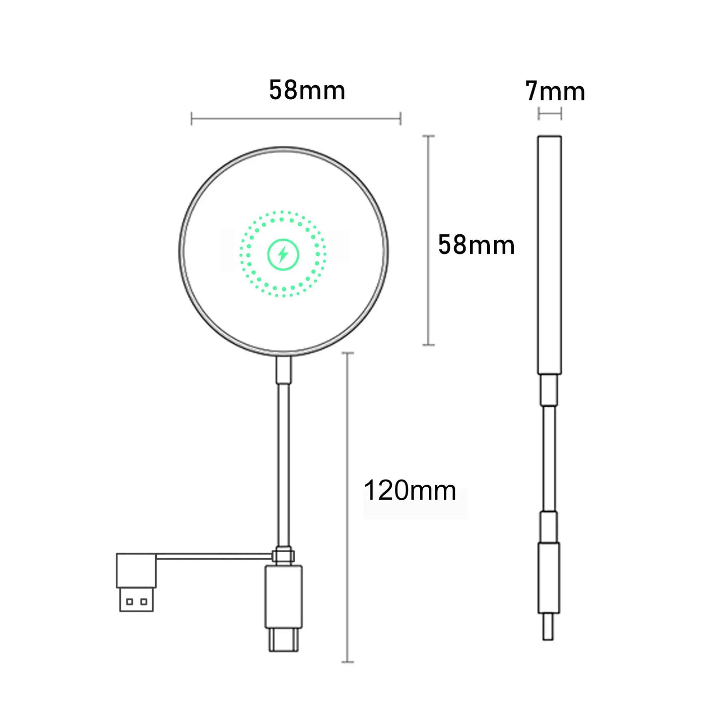 Magnetic Wireless Charger For iPhone 13 12 11 14 15 Pro Max
