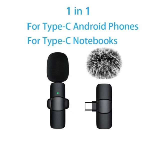Wireless Lavalier Lapel Microphone for iPhone, iPad, Mini Video Recording