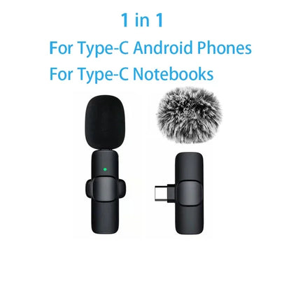Wireless Lavalier Lapel Microphone for iPhone, iPad, Mini Video Recording