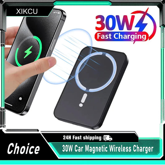 30W Magnetic Car Wireless Charger