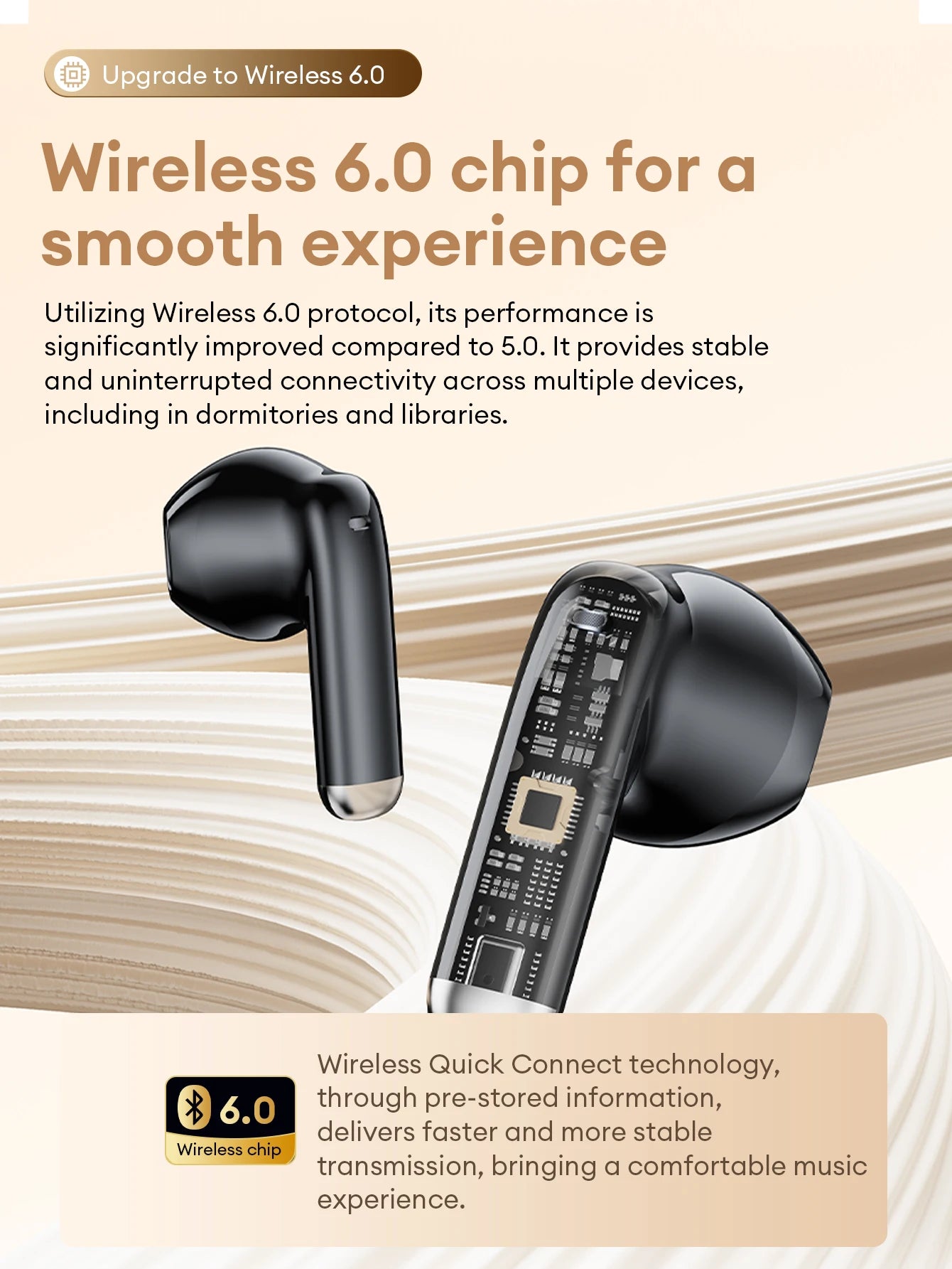 Original Lenovo LE259 TWS Bluetooth 6.0 Headphones