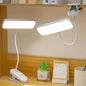 Clip-on LED USB charging desk lamp for college students