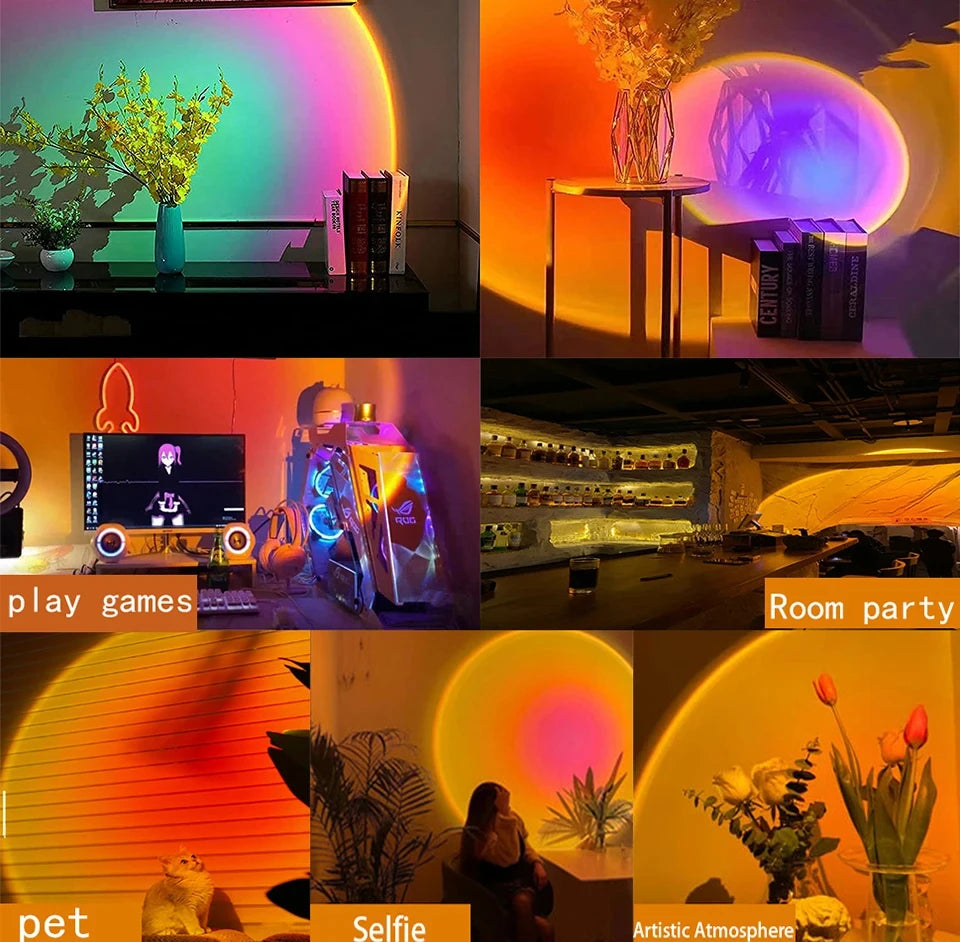 Sunset Projector Lamp Bluetooth Night Light
