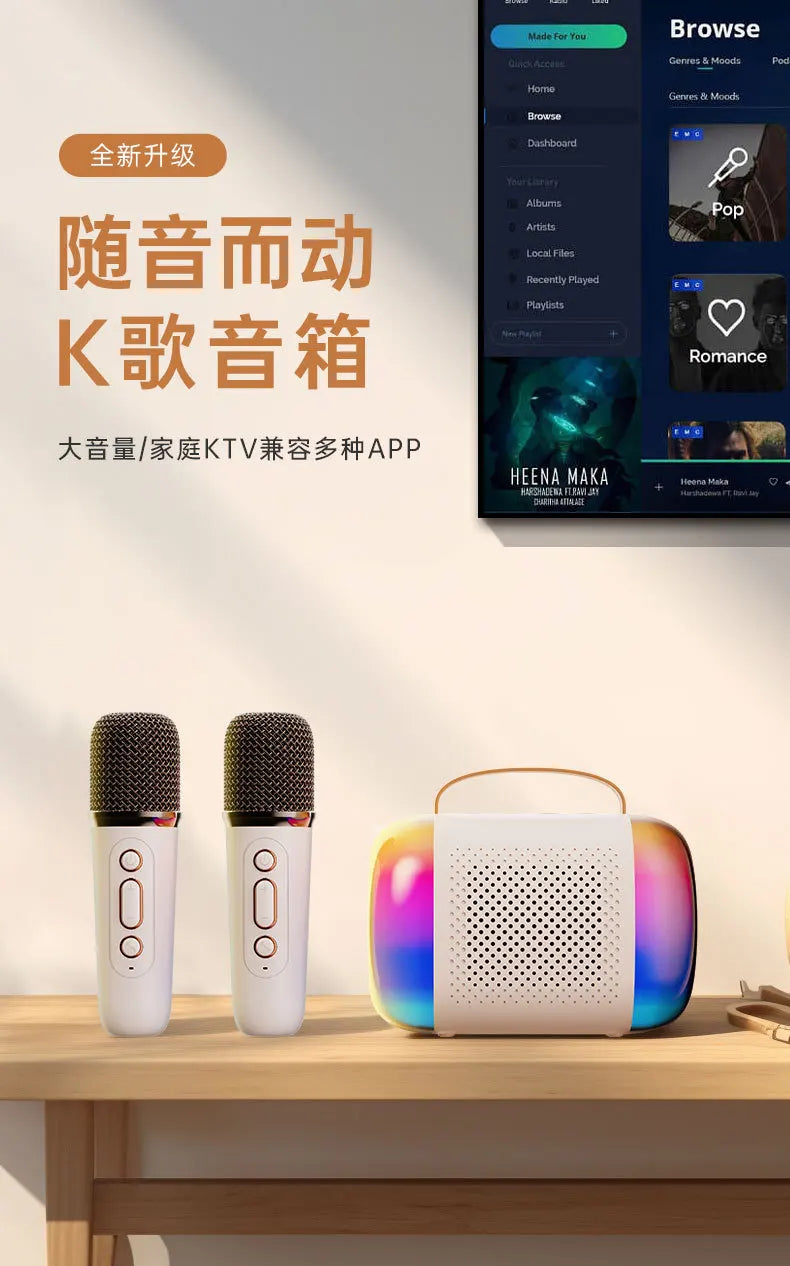 Mini Portable Wireless Speaker Microphone