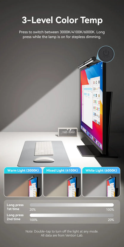 Vention LED Monitor Light Bar PC Laptop Screen Light Bar