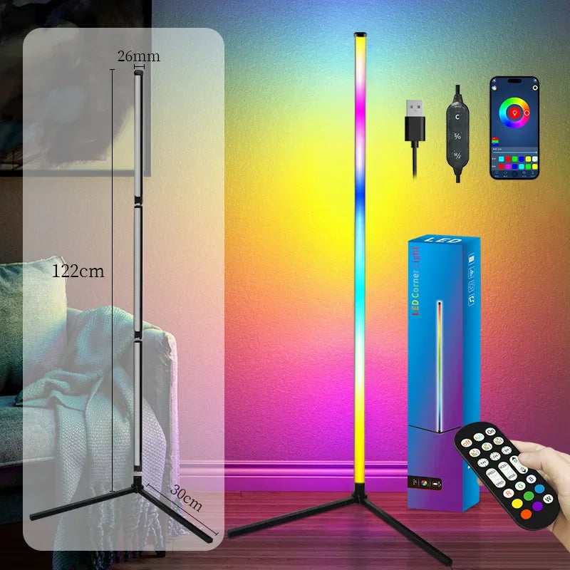 122cm Smart Corner Floor Lamp Dimmable