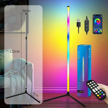 122cm Smart Corner Floor Lamp Dimmable