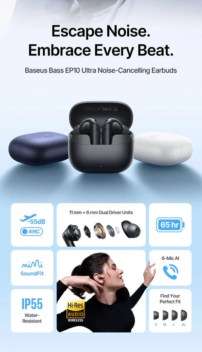 Baseus Bass EP10 Ultra Wireless Earphones