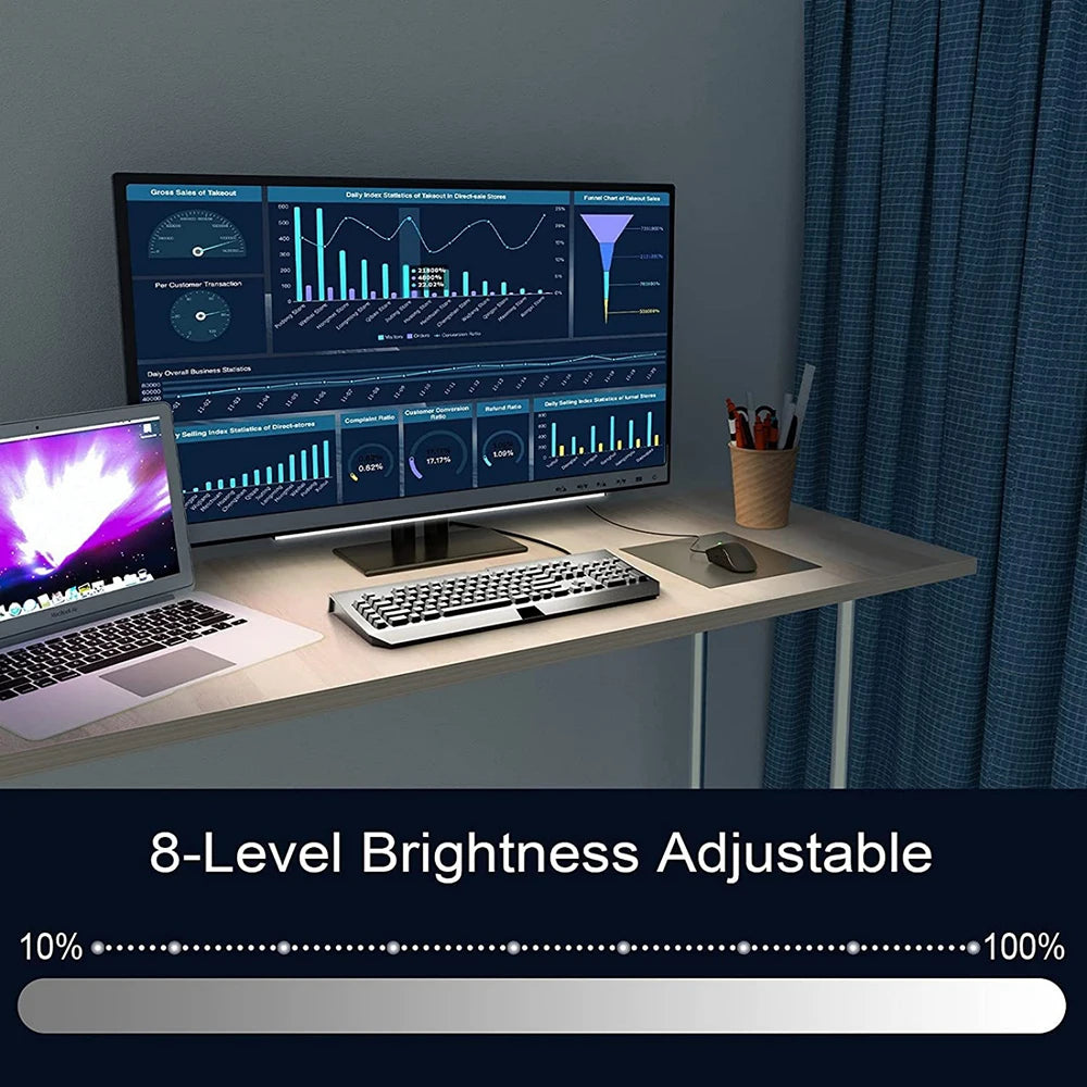 5V USB RGB LED Light Bar 1 2 PCS Lamp Bluetooth