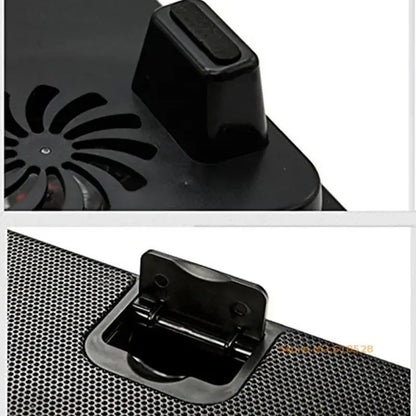 Genuine 5 Fan 2 USB Laptop Cooler Cooling Pad Base LED Notebook Computer Cooler