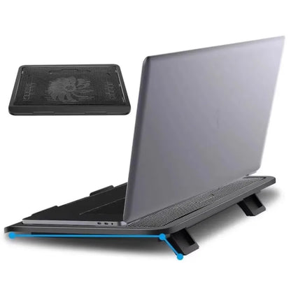 Durable Adjustable Laptop Cooling Pad USB Port Metal Mesh Laptop Cooler Fan