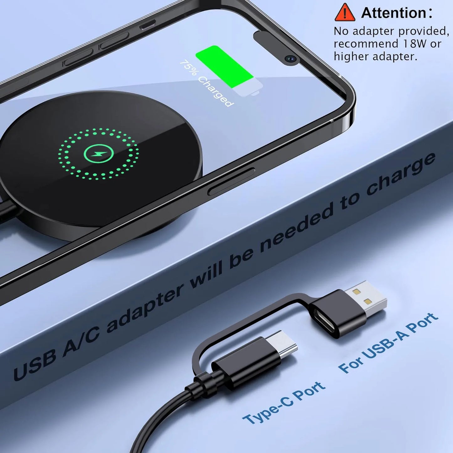 Magnetic Wireless Charger For iPhone 13 12 11 14 15 Pro Max