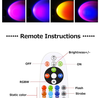Sunset Projector Lamp Bluetooth Night Light