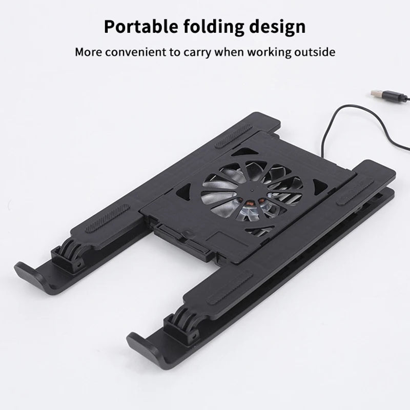 Laptop Cooler Base Stand Foldable Laptop Cooling Pad
