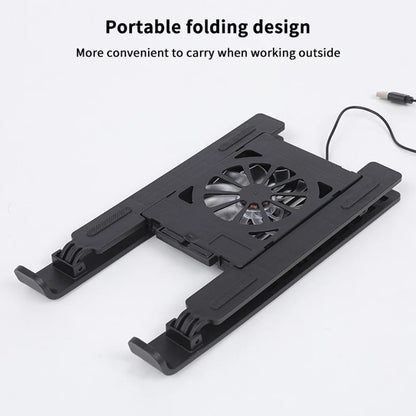 Laptop Cooler Base Stand Foldable Laptop Cooling Pad