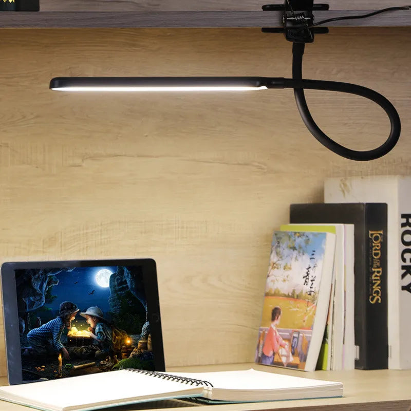 LED Adjustable Table Lamp USB 3 Colors Eye Protection Study Night Lamps