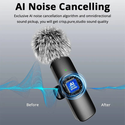 Wireless Lavalier Lapel Microphone for iPhone, iPad, Mini Video Recording