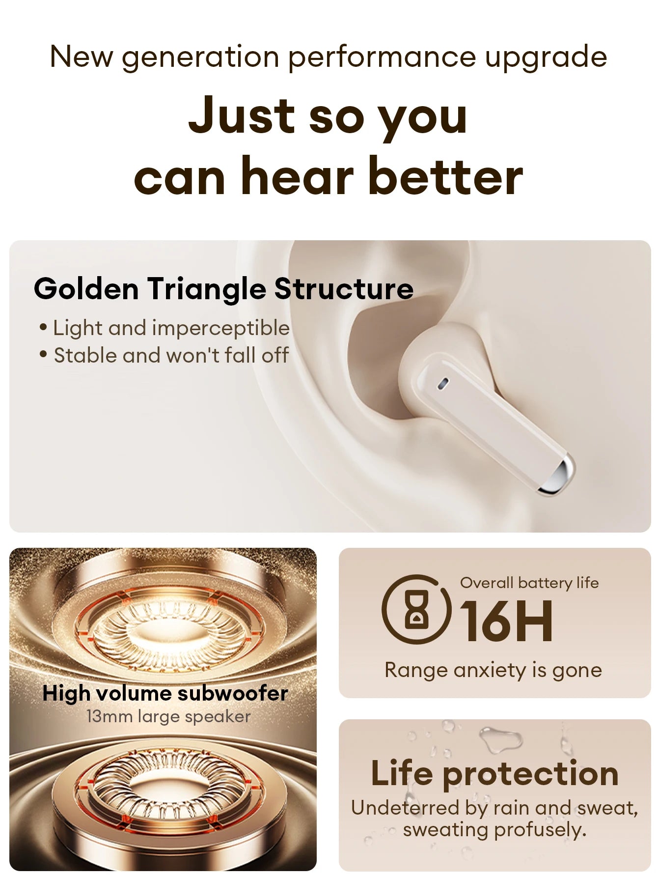 Original Lenovo LE259 TWS Bluetooth 6.0 Headphones