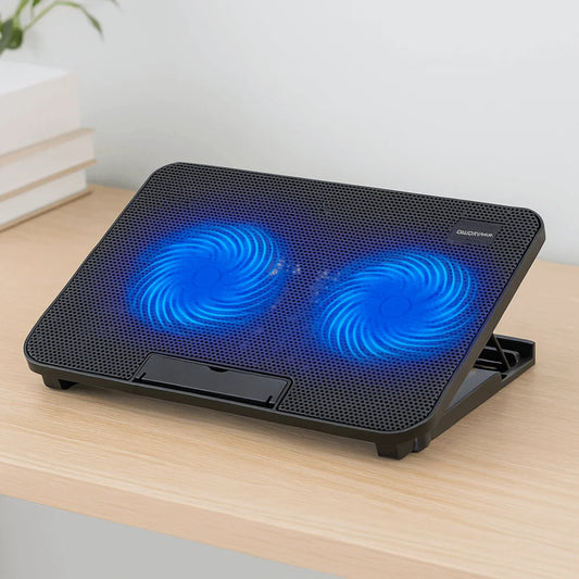 Durable Adjustable Laptop Cooling Pad USB Port Metal Mesh Laptop Cooler Fan
