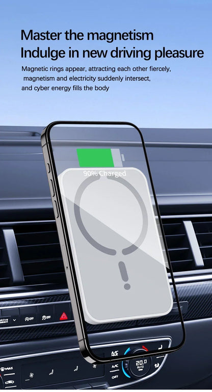 30W Magnetic Car Wireless Charger