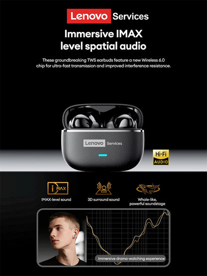 Lenovo LE208 TWS Bluetooth 6.0 Wireless Earbuds
