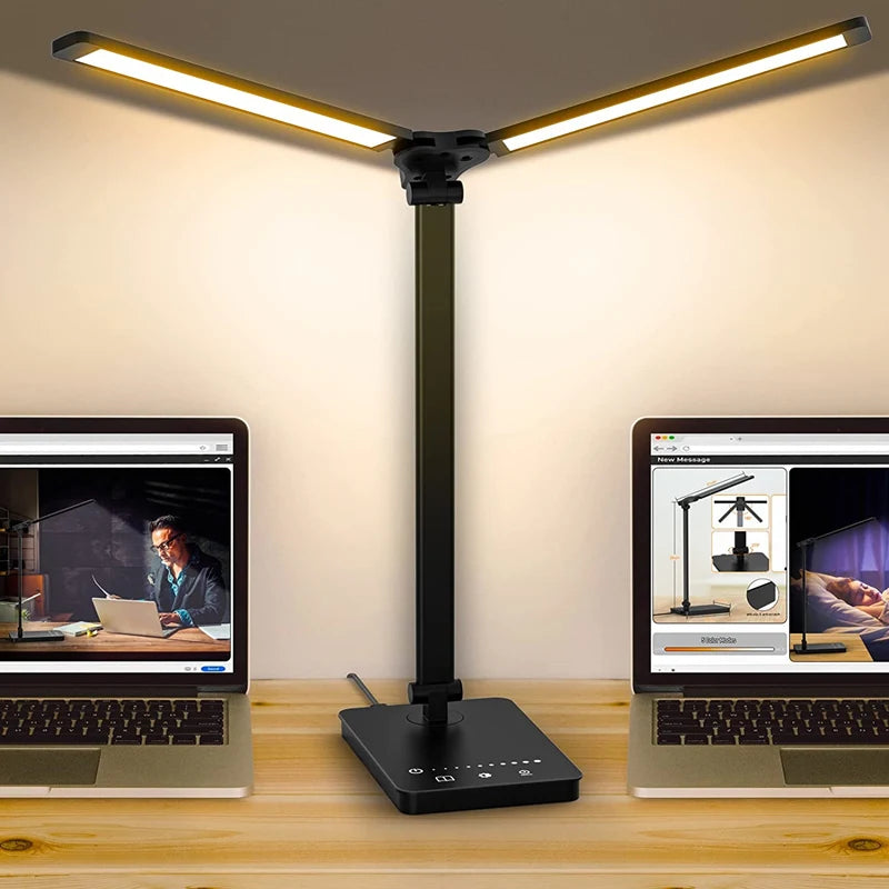 Double Head LED Desk Lamp,