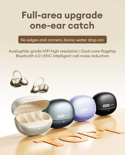 Lenovo RS106 OWS Ear Clip Bluetooth 6.0 Earphones