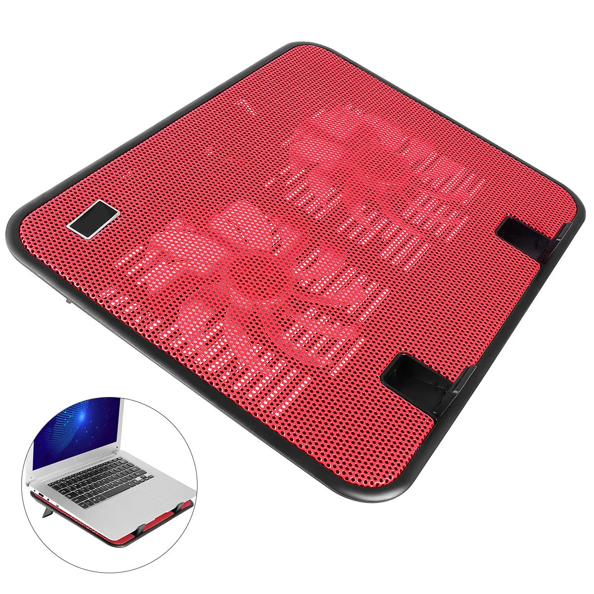 14 Inch Notebook Cooler Dual Fan USB Slim Stand Laptop Cooling Pad