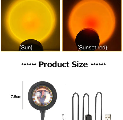 Sunset Projector Lamp Bluetooth Night Light