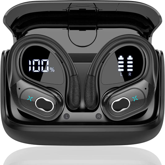 TWS Sports Earbuds Bluetooth Wireless Headphones LED Touch Hands-free Earphone