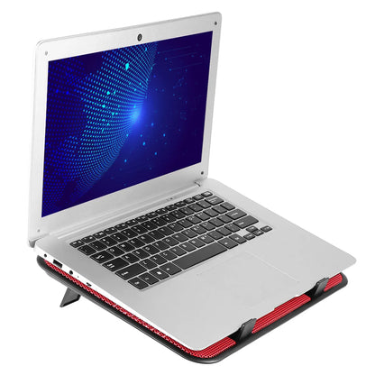 14 Inch Notebook Cooler Dual Fan USB Slim Stand Laptop Cooling Pad